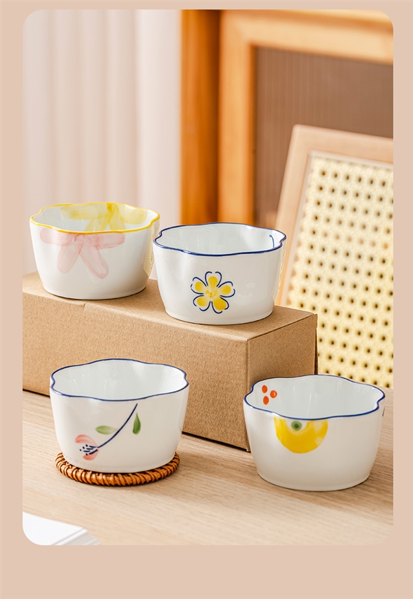宋青窑新品：舒芙蕾陶瓷碗3.5寸3.45元大促（可蒸可烤可微波）