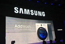 三星AddWash新品洗衣机 “大门”加“小门”更方便