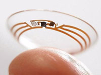 太阳能供电 谷歌隐形眼镜获得专利