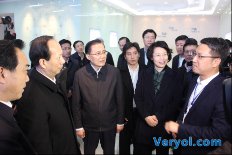 江苏省代省长石泰峰等领导一行视察华东江苏大数据交易中心