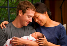 扎克伯格喜得千金 宣布捐出99%的身家