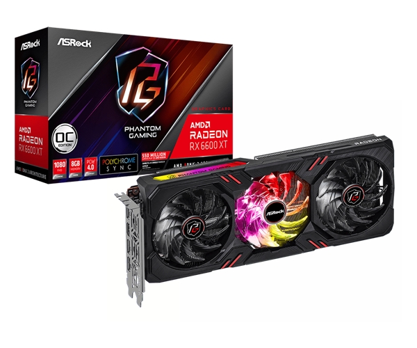 华擎科技发布AMD Radeon™ RX 6600 XT系列显卡 提供极致1080p游戏表现(图2)