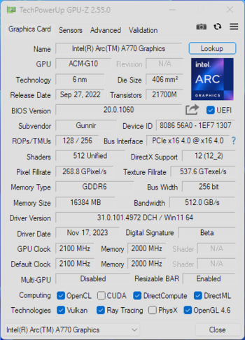 英特尔Arc A770 Photon新老驱动对比：DX11游戏帧率成倍暴涨