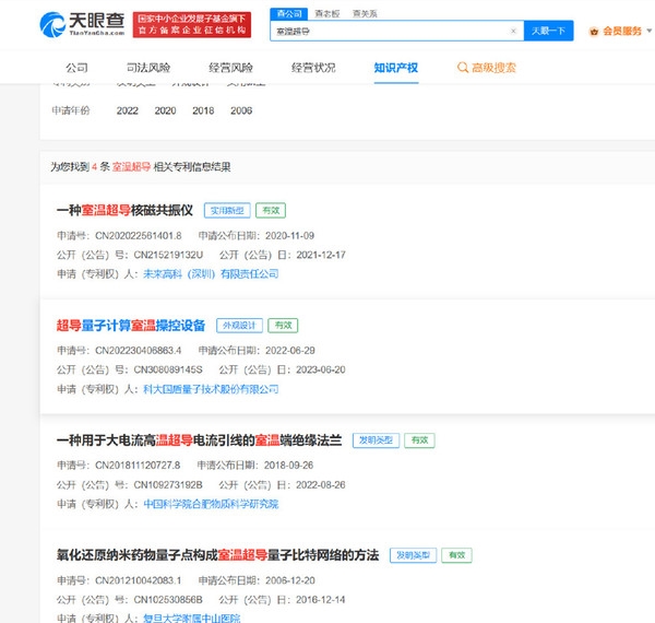 国内公司抢注室温超导商标被驳回 投资人：太好炒作了