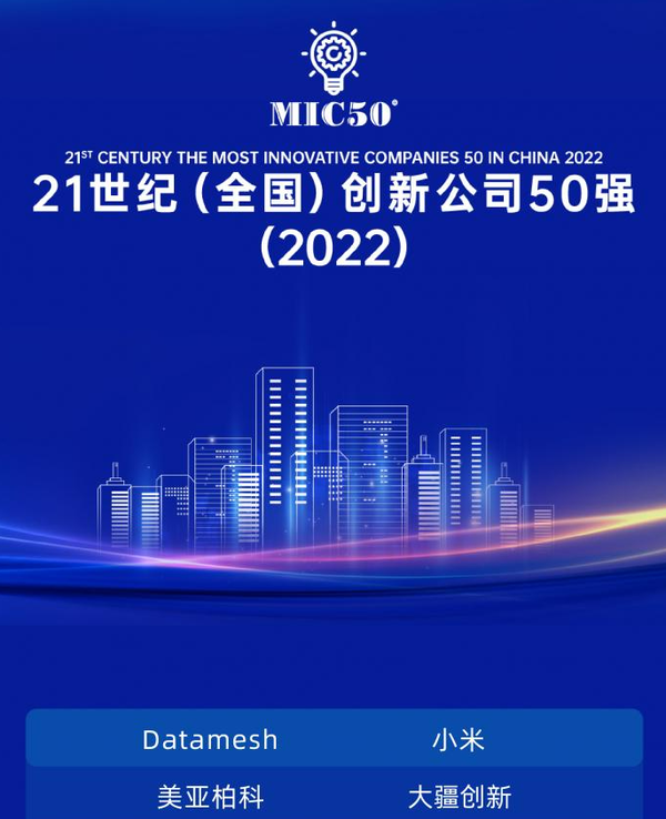 21世纪创新公司50强出炉：小米、赛力斯等入选