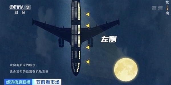 多家航空公司推出“赏月航班”：在空中欣赏中秋圆月：座位指南来了