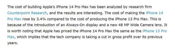 成本压力让用户扛!苹果利润正下降:iPhone 15或被迫涨价