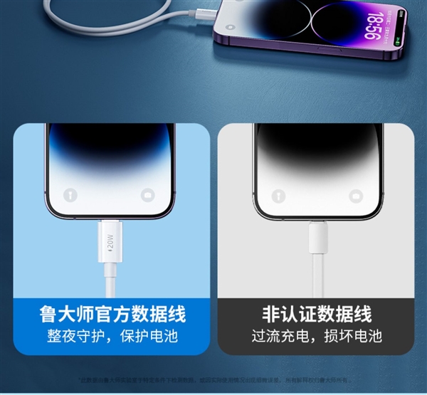 苹果Lightning/安卓Type-C接口任选:鲁大师快充线5.1元起发车