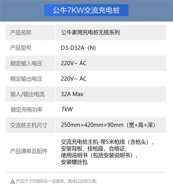 首发2519元 公牛推出7kW充电柱：1小时能充电60公里