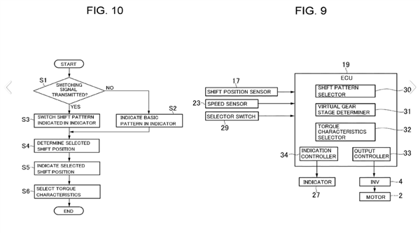组合档位多达14个!丰田电动汽车模拟手动变速器专利曝光(图4) 组合档位多达14个!丰田电动汽车模拟手动变速器专利曝光