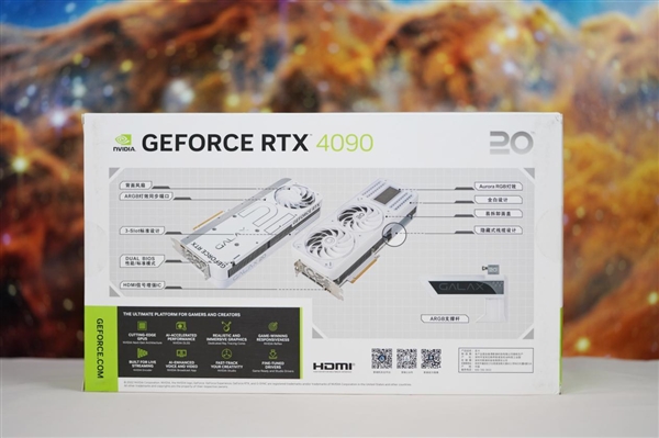 纯白典雅 隐藏式供电口！影驰RTX 4090 20周年纪念版显卡图赏