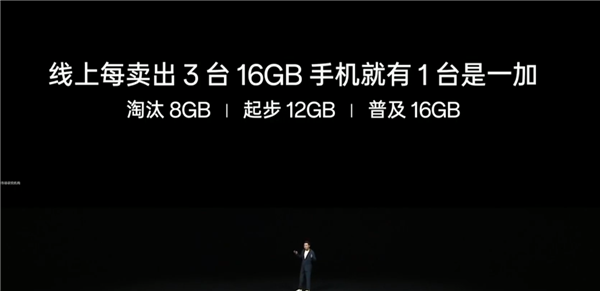 淘汰8GB 一加普及大内存：每3台16GB手机就有1台一加