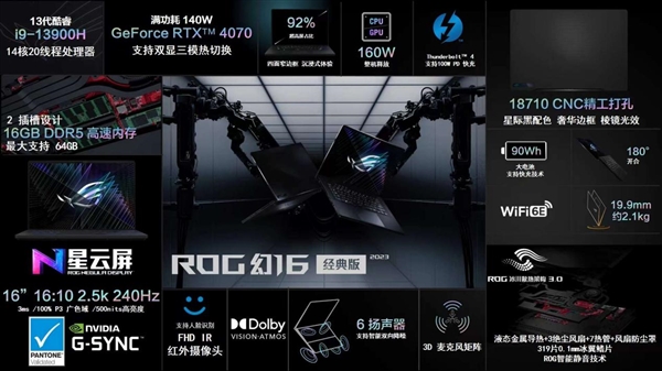 万元级最香!ROG四款满血笔记本齐上阵:魔霸新锐2023首发9999元手慢无