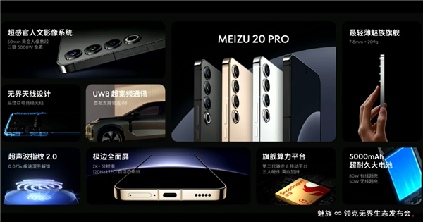 3999元起 魅族20 PRO发布：魅族史上最高标准旗舰