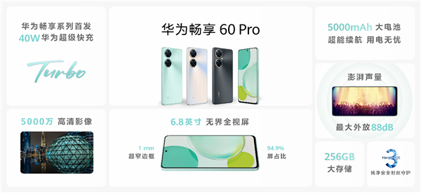 戳中年轻人审美！华为畅享60 Pro发布：千元档更能打的实力派来了