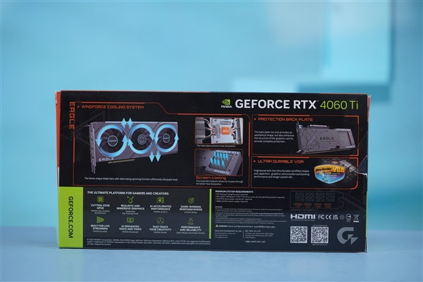 支持双BIOS功能！猎鹰RTX 4060 Ti Eagle图赏