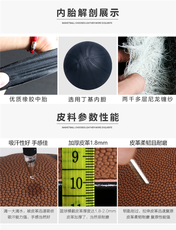 1年质保免费换新:WITESS标准7号篮球19元抄底