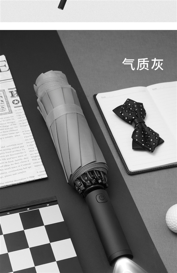 LED照明+反光伞边 大嘴猴反向全自动晴雨伞35.9元(立减80元)
