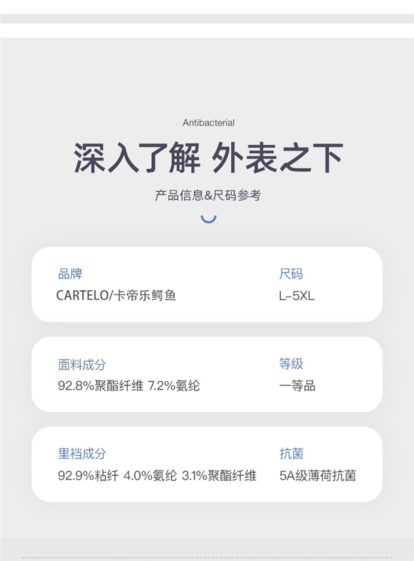 5A级薄荷抗菌 凉感冰丝太爽:卡帝乐鳄鱼夏季平角裤7.3元/条发车