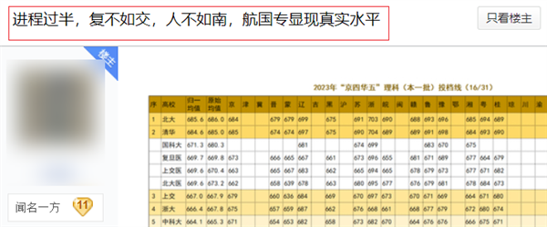 为了给985大学分出高低 网友们吵急眼了