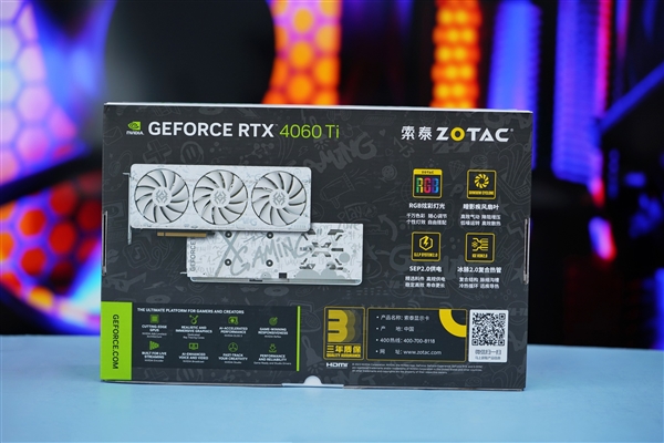白色机身玩趣十足！索泰RTX 4060 Ti X-GAMING显卡图赏