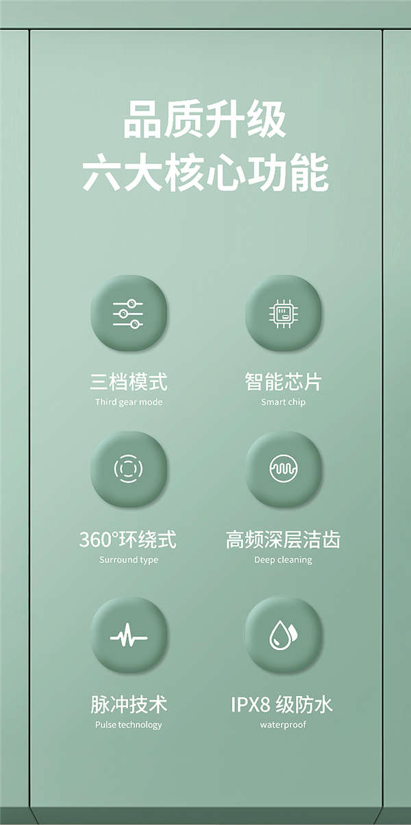 口腔瞬间清爽!牙健将便携冲牙器48元:续航60天