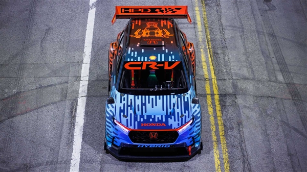 红头发动机超800马力!本田CR-V Hybrid Racer官图:真赛道级SUV来了
