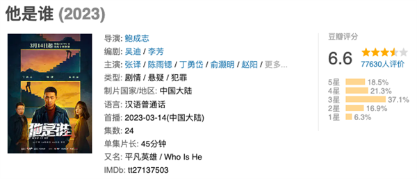 《他是谁》烂尾:意料之中