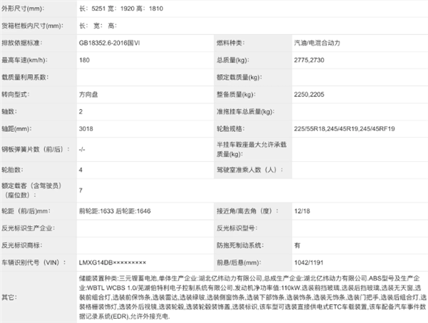 又一中大型MPV即将上市：东风风行游艇V9曝光 提供1.5T插混系统