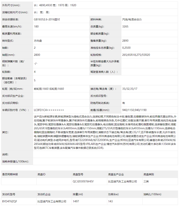 预售30万起！比亚迪方程豹首车豹5申报：势要干翻燃油越野车