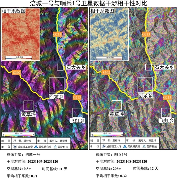 中国商业SAR卫星首次！发现0.5厘米的山体滑坡