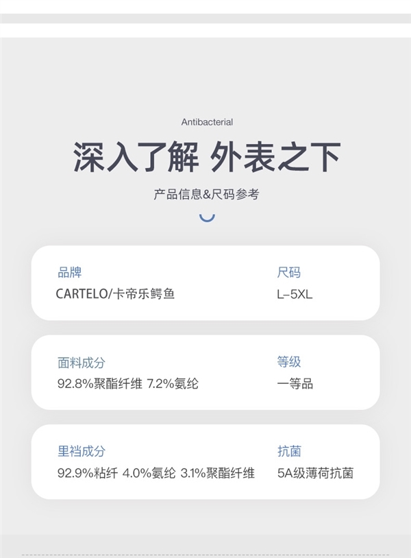 5A级薄荷抗菌 凉感冰丝太爽：卡帝乐鳄鱼夏季平角裤7.3元/条狂促