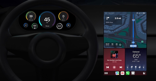 控制空调、收音机 无缝显示油量!全新一代苹果Carplay年底推出