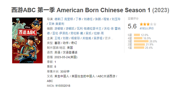 杨紫琼版观音菩萨引热议!《西游ABC》差评不断:豆瓣已5.6分