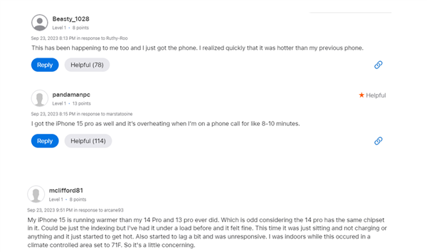 苹果扎心！用户反馈iPhone 15 Pro发热严重：不带壳没法用 原因众说纷纭