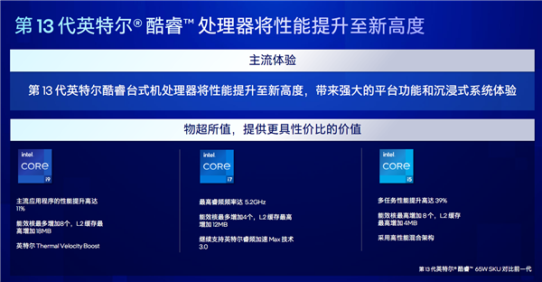 Intel正式发布13代酷睿主流系列：24核心只要65W、奔腾/赛扬消失