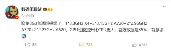 小米14全球首发！曝高通骁龙8 Gen3提频：CPU主频达3.3GHz