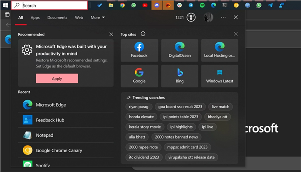 Win10新版本又现新广告!微软继续力推Edge浏览器