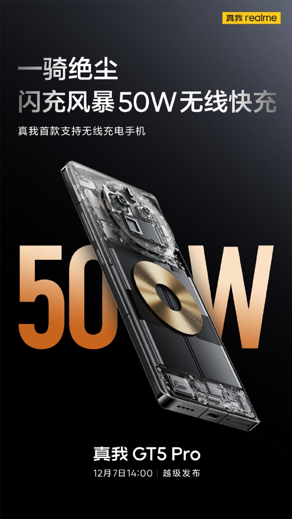 真我GT5 Pro首发4500nit无双屏：1000nit手动最高亮度