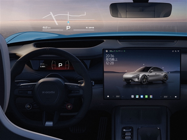 小米SU7内饰高清图公布！坚持保留物理按键 二排空间超宝马5系