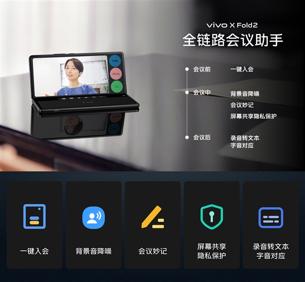 7项技术行业唯一！vivo X Fold2发布：8999元起