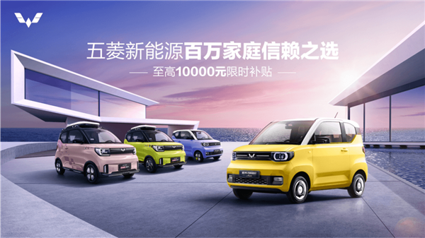 2万元能买宏光MINI EV?五菱新能源限时补贴 最高1万元