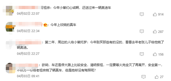 村民回应网传奥迪轿车被当祭品焚烧:确实是意外