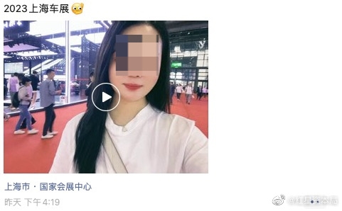 高喊刹车失灵!车顶维权女车主现身上海车展:特斯拉若参展必不放过