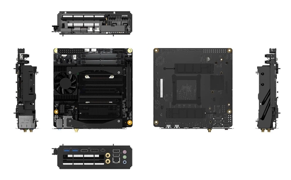 铭凡ITX迷你主板上AMD Zen4 16核心：散热器夸张到无语