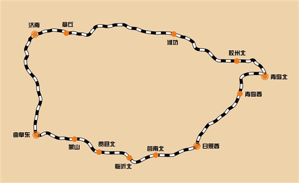 特别的G5555次高铁：6小时画个圈 从济南到济南