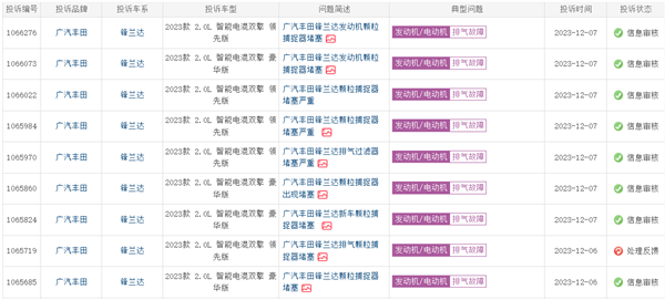 一汽、广汽丰田遭车主集体投诉:新车颗粒捕捉器就堵塞(图4) 一汽、广汽丰田遭车主集体投诉:新车颗粒捕捉器就堵塞
