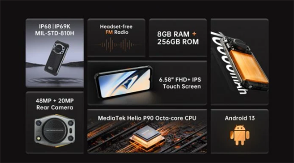 全球声音最响亮手机Oukitel WP22发布:最高125分贝输出