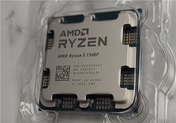 AMD锐龙5 7500F真身浮现：Zen4第一次没了核显、价格诱人