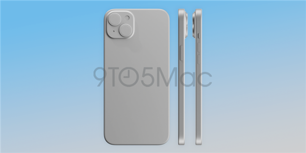 iPhone 15 Plus CAD渲染图对比14 Plus:升级灵动岛、USB-C接口、超窄边框